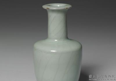 图片[3]-Mallet-shaped vase in celadon glaze, Guan ware, Southern Song to Yuan dynasty, 13th-14th century-China Archive
